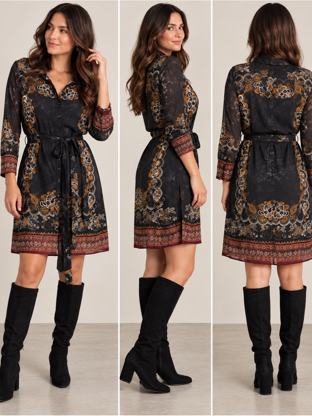 DESIGUAL SUAM BLACK SHIRT DRESS 4